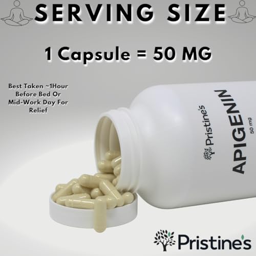 PRISTINE'S Apigenin Relaxation & Sleep Supplement Support - 50mg 300 Day Supply PRISTINE'SAu supplements