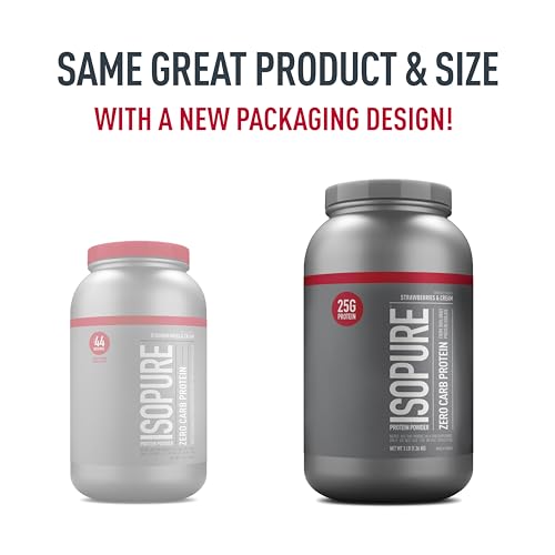 Isopure Protein Powder, Zero Carb Whey Isolate with Vitamin C & Zinc for Immune Support IsopureUS supplements
