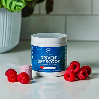 MRM Nutrition Driven Dry Scoop Pre-Workout Powder| Sour Berry Flavored| Pure Ingredients MRMUS supplements