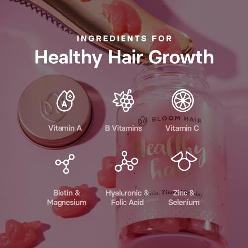 Bloom Hair Gummies for Faster Hair Growth & Biotin Vitamins for Rapid Hair Growth Bloom HairUS supplements