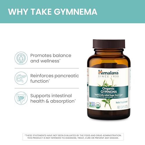Himalaya Organic Gymnema Herbal Supplement for Weight Management, USDA Certified HimalayaUS supplements