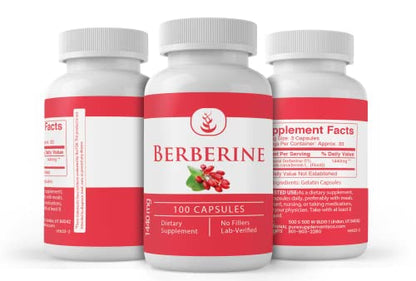 Pure Original Ingredients Berberine, (100 Capsules) Always Pure, No Additives Or Fillers PURE ORIGINAL INGREDIENTSUS supplements
