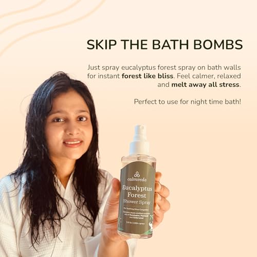 Eucalyptus Shower Spray Spa Feel - Escape to Serene Eucalyptus Forest (1200+ Sprays) CalmvedaAu supplements
