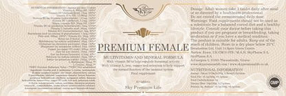 Sky Premium Life Female Multivitamin and Minerals Food Supplement – 60 Tablets Sky Premium LifeUS supplements