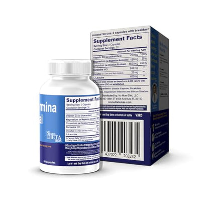 METFORMINA Natural - Weight Loss Aid and Metabolism Support - Dr Salomon, 60 Cap Ni una dieta másUS supplements