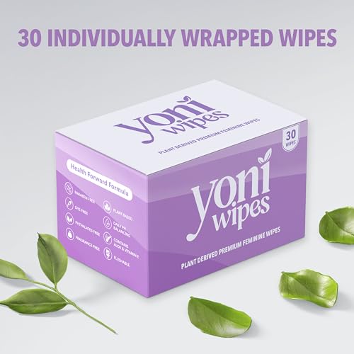 Yoni Wipes - 30 Count Biodegradable & Flushable Feminine Wipes, pH-Balanced, Aloe Vera & Vitamin E Yoni WipesAu supplements