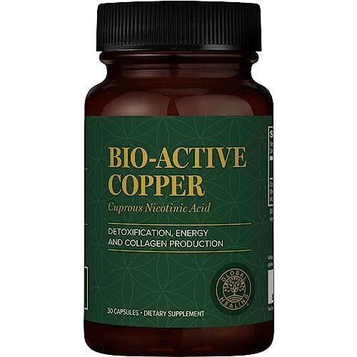 Global Healing Bio-Active Copper Supplement Cu1 - Cuprous Nicotinic Acid Helps Detox Global Healing CenterAu supplements