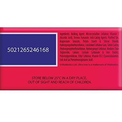 Vitabiotics Ultra Iron Tablets, Pack of 30 Vitabiotics UltraUS supplements
