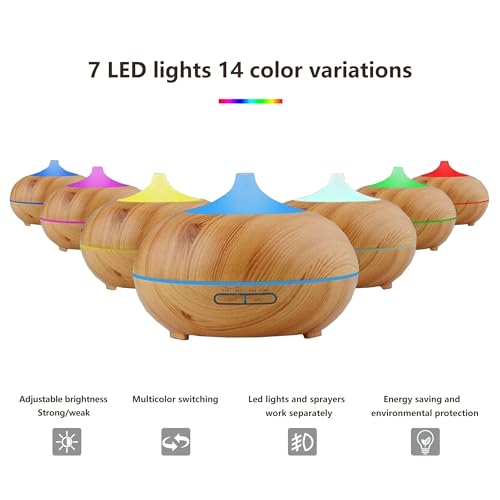 Essential Oil Diffuser, Aromatherapy humidifier, ultrasonic Cold Mist humidifier, 4 Timing Settings TinasChoiceAu supplements