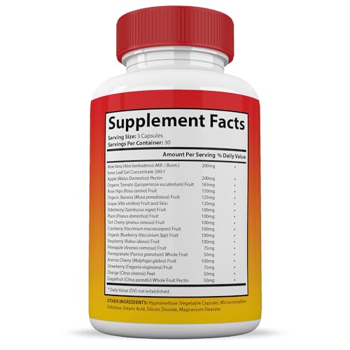 (4 Pack) Vital Fruits and Veggies Supplement Whole Food Red & Green Superfoods Justified LaboratoriesUS supplements