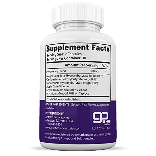 (2 Pack) Trim Life Labs Keto Pills Includes Apple Cider Vinegar Patented goBHB Justified LaboratoriesUS supplements