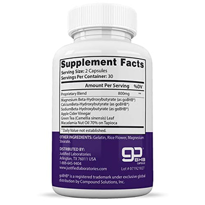 (2 Pack) Trim Life Labs Keto Pills Includes Apple Cider Vinegar Patented goBHB Justified LaboratoriesUS supplements
