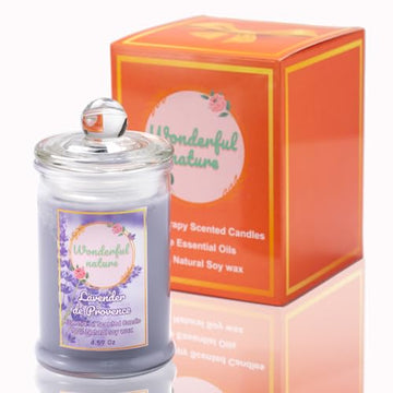 Wonderfulnature Lavender de Provence Pure Essential Oil Scented Candle, Aromatherapy WONDERFUL NATUREAu supplements
