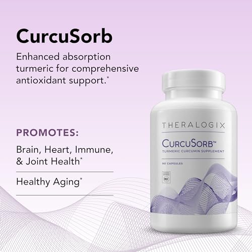 Theralogix CurcuSorb Turmeric Curcumin Supplement - 90-Day Supply - High-Absorption TheralogixUS supplements