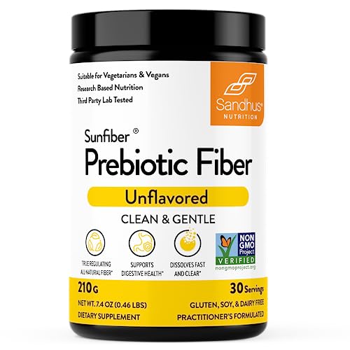 Sandhu's Prebiotic Fiber Supplement Powder –30 Servings- SunFiber® –Low FODMAP Sandhu'sAu supplements