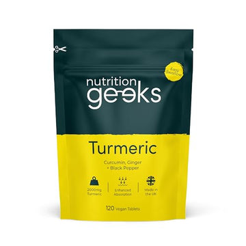 Nutrition Geeks Turmeric Tablets 2000 mg with Black Pepper & Ginger, High Strength Nutrition GeeksUS supplements