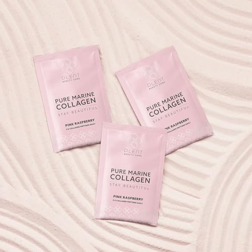 Plent Pure Marine Collagen Pink Raspberry - Stay Beautiful - 5G Collagen Peptides Daily - 30 Sachets PlentAu supplements