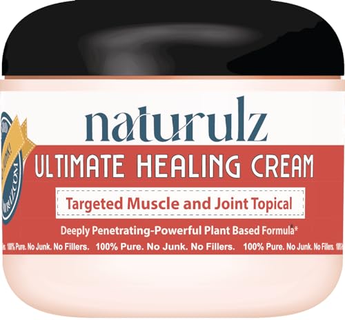 Naturulz Ultimate Healing Cream 4 Ounce Fast-Acting Topical for Backs, Knees, Shoulders, Muscles NaturulzAu supplements