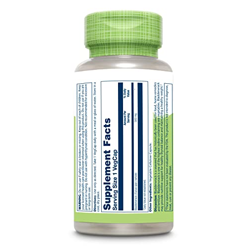 SOLARAY Bladderwrack Seaweed 580 mg Healthy Thyroid Balance and Weight Management SOLARAYAu supplements
