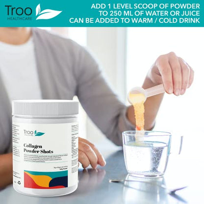 Hydrolysed Marine Collagen Peptides Powder Enhanced with Essential Vitamins 300g Troo Health CareUS supplements