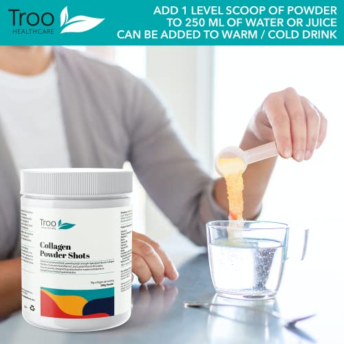 Hydrolysed Marine Collagen Peptides Powder Enhanced with Essential Vitamins 300g Troo Health CareAu supplements