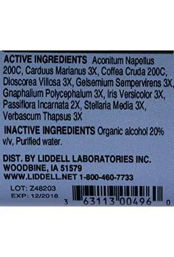 Liddell Homeopathic Tension Headache, 1 Ounce LiddellAu supplements