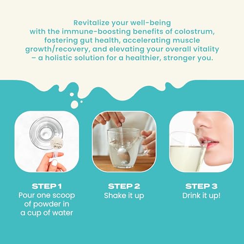 Moty Bovine Colostrum Grass Fed Powder Supplement for Gut Health, Muscle Recovery MotyUS supplements