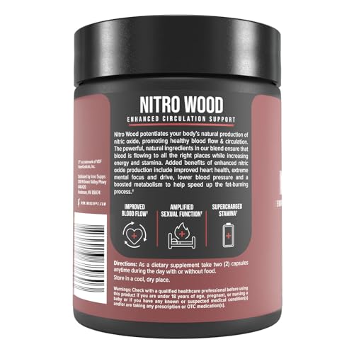 Choi Moid Bundle LED Light Key Chain + Nitro Wood Enhanced Circulation Nitric Oxide GenericUS supplements