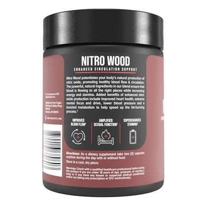 Choi Moid Bundle LED Light Key Chain + Nitro Wood Enhanced Circulation Nitric Oxide GenericUS supplements