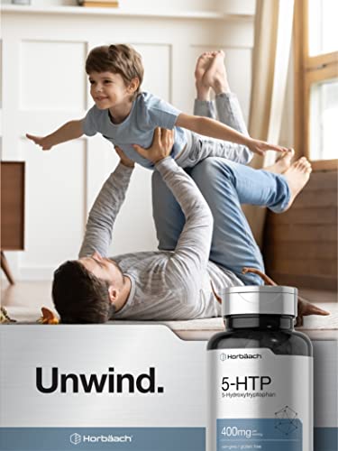 5HTP 400mg | 120 Capsules | 5-HTP Extra Strength Supplement | Non-GMO, Gluten Free HorbäachUS supplements
