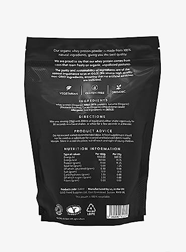 Total Whey | Organic Whey Protein Powder | Whey from Grass-fed Cows | 500g Powder G&G VitaminsAu supplements