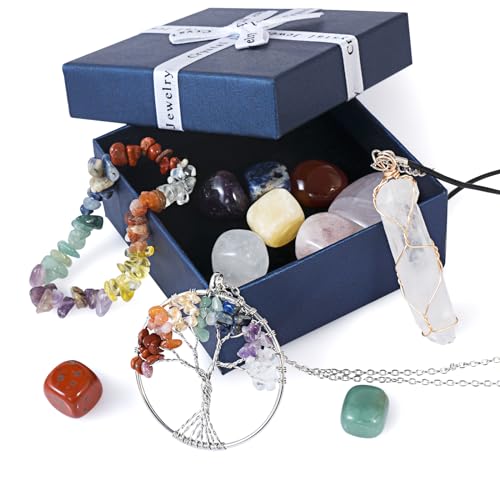 WVIOUOPU Healing Crystals and Chakra Stones Set - 13 Pcs Real Raw Healing Chakra Stones WVIOUOPUAu supplements