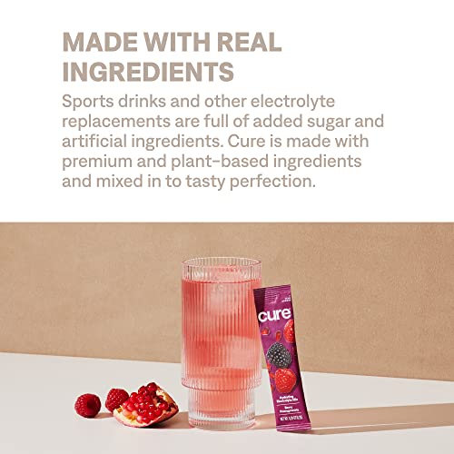 Cure Hydrating Plant Based Electrolyte Mix | FSA & HSA Eligible | Powder for Dehydration Cure HydrationUS supplements
