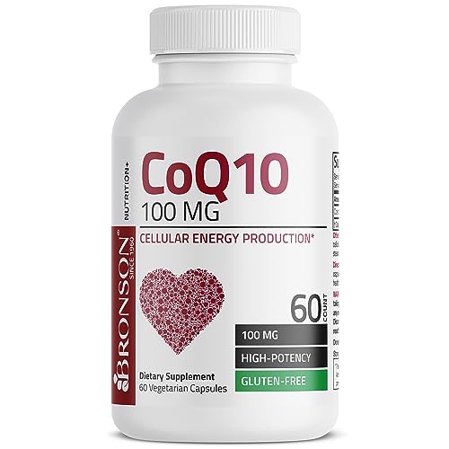 Bronson CoQ10 100 MG High Potency Cellular Energy Production, 60 Vegetarian Capsules BronsonUS supplements