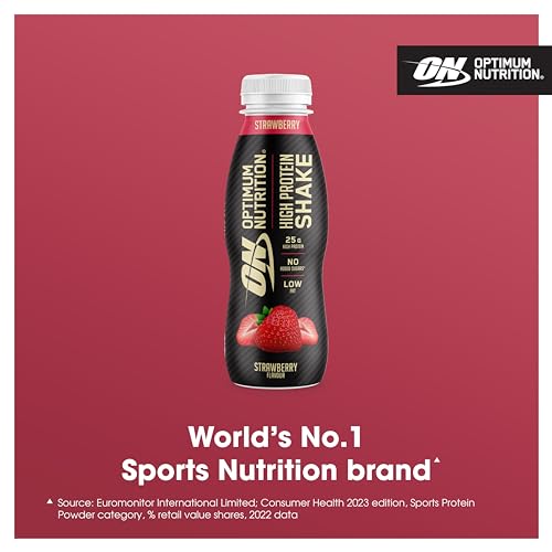 Optimum Nutrition High Protein Shake Bottles, Ready To Drink Healthy Snacks, No added Optimum NutritionUS supplements