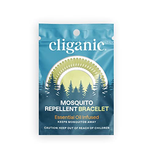 Cliganic 25 Pack Mosquito Repellent Bracelets, DEET-Free Bands, Individ CliganicAu supplements