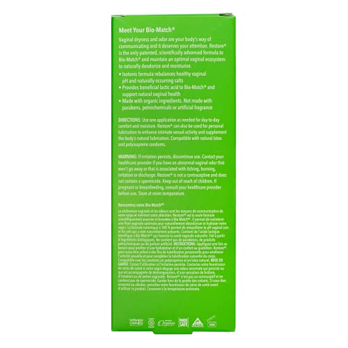 Good Clean Love Restore Moisturizing Vaginal Gel, pH-Balanced, Water-Based with Aloe Vera & Lactic Acid Good Clean LoveAu supplements