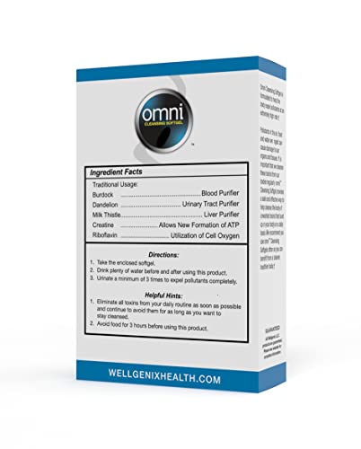 Wellgenix Omni Herbal Detox Cleanse Softgel: Fast Acting Body Detox, Quick Flush Toxin Removal WellgenixUS supplements
