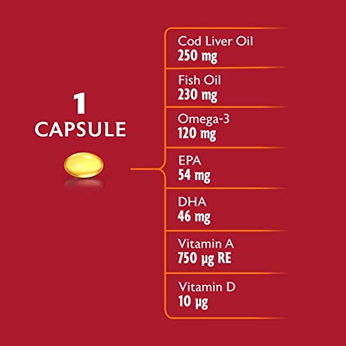 Seven Seas Cod Liver Oil Tablets With Omega-3, Fish Oil, One A Day, 4 Months Supply Seven SeasUS supplements