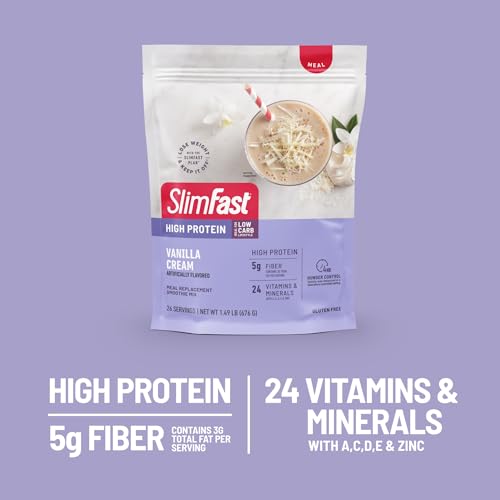 SlimFast High Protein Meal Replacement Powder, 26 Servings, Advanced Nutrition SlimFastUS supplements