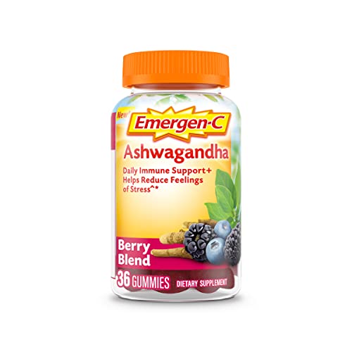Emergen-C Vitamin C and Ashwagandha Gummies, Dietary Supplement for Immune Support ChapStickAu supplements