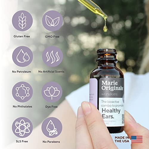 Organic Ear Oil for Earache Irritation, All Natural Eardrops for Infection Marie OriginalsAu supplements