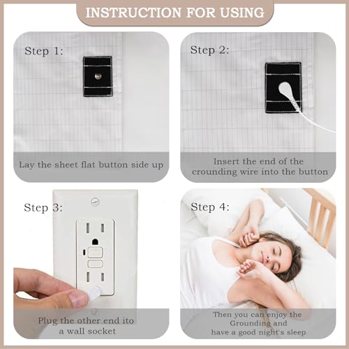 Grounding Sheet, Grounding Mat for Bed with Grounding Cord, Reduce Painful, Inflammation XINHUSUAu supplements