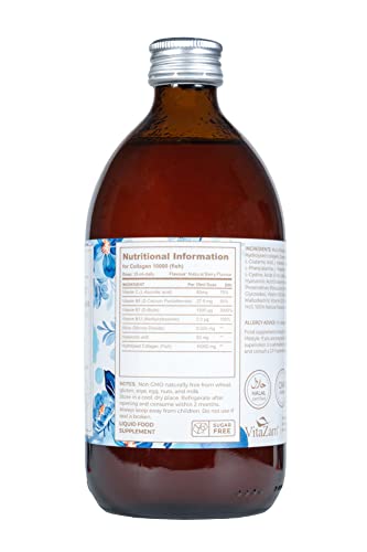 Sapphire Elixir Hydrolysed Marine Collagen Liquid 10000mg Sugar Free with Hyaluronic Acid VitaZamUS supplements