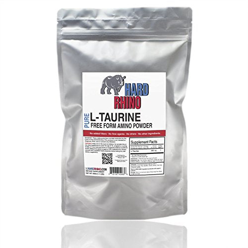 HR Supplements Taurine Powder, 1 Kilogram (2.2 Lbs) | Muscle Recovery | Cardio & Energy Hard RhinoUS supplements