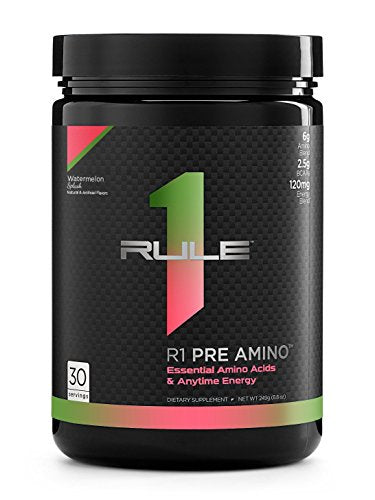 Rule 1 Proteins – Watermelon Splash, Anytime Energy Boost, R1 Pre Amino Acid Complex Rule 1 ProteinsUS supplements