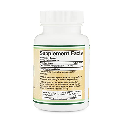 Fisetin Supplement - 100mg of Bioactive Flavnonols, 60 Count (Natural Bioflavonoid Double Wood SupplementsUS supplements