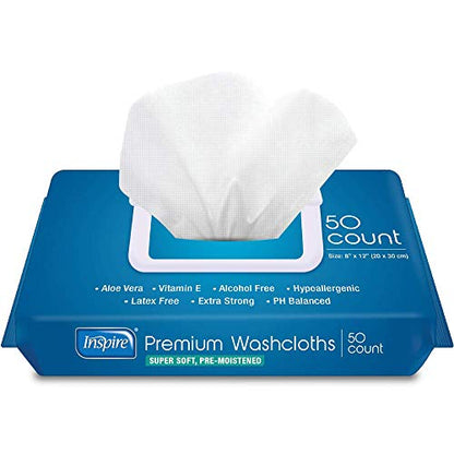 Inspire Adult Wet Wipes, Adult Wash Cloths, Adult Wipes for Incontinence InspireUS supplements