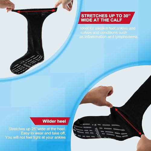 Bulinlulu Extra Width Diabetic Socks Women Men-4 Pairs Super Wide Edema BulinluluUS supplements
