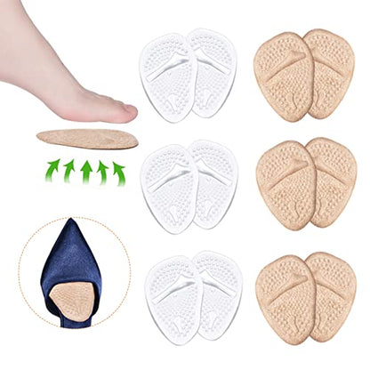 Ball of Foot Cushions, Metatarsal Pads, High Heel Inserts, Forefoot Cushions JUMPOWUS supplements